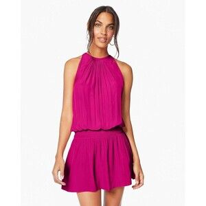 Ramy Brook Pink Halter Mini Sundress